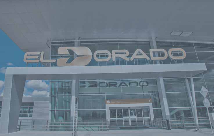 Entrada principal del Aeropuerto el Dorado